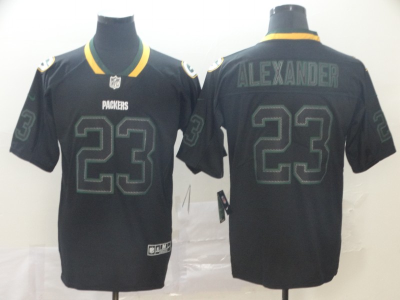 Men's Green Bay Packers Jaire Alexander #23 Black Jersey